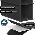 Simple Houseware 2 Pack 10 Shelves Hanging Shoe Organizer, Black - Image 4