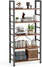DUMOS 5 Tiers Bookshelf, Classical Modern Book Shelf Bookcase by DumosLifestyle