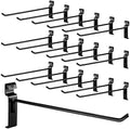 Oudain Gridwall Peg Hooks, Black Metal Hangers, 25 Pack, 12 Inch by Oudain