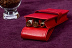 DiLoro Leather Triple Pen Case Pencil Pouch Holder for Three Fountain Ballpoint Rollerball Pens and Pencils - Image 6