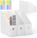 6PCS Scrapbook Paper Storage, Foldable Craft Papers and Supplies Holder by Hukado