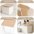 SPOSPO 2 in 1 Disposable Facial Towel Holder and Cosmetic Organizer - Image 4