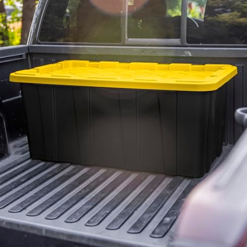 Sterilite Industrial Storage Tote with Lids for Garage, 38 Gallon, 12-Pack - Image 5
