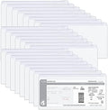 Marspark 100 Pcs 100 Pcs Zip Envelope Poly Clear Pencil Pouch, White by Marspark