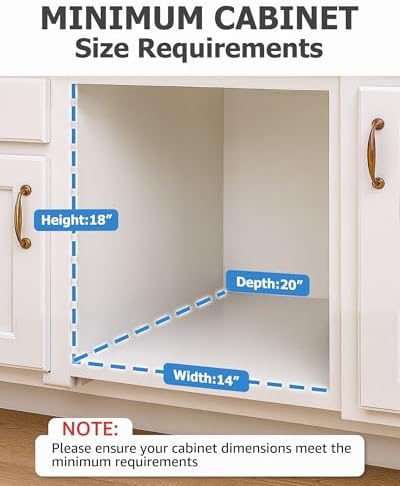 Bulado Pull Out Trash Can Under Cabinet, Fits 30-40 Qt, Bin Not Included - Image 4