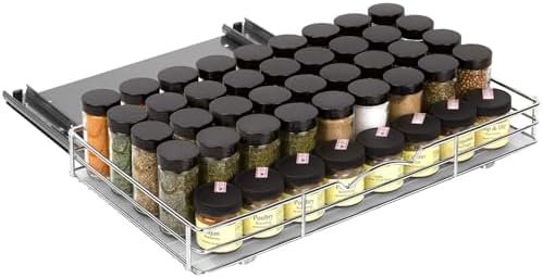 Pull-Out Cabinet Spice Rack Organizer, 18 ⅜"W x 10 ½"D x 2 ¾"H by HOLDN%E2%80%99STORAGE