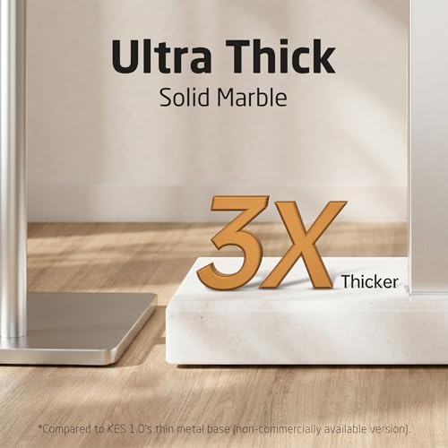 KES 43'' H Standing Towel Rack for Bathroom, Weighted Marble Base - Image 5