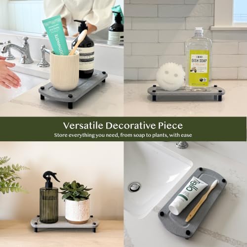 2PCS Absorbing Stone Soap Tray, Quick Dry Diatomaceous Earth Drying Rack - Image 3