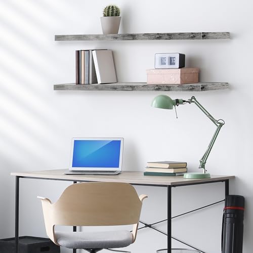 Sorbus Floating Shelves for Wall Storage (48 Inch, 2 Pack, Gray) - Image 5