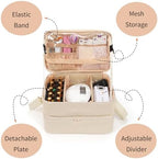 Nail Polish Organizer Bag Holds 50+ Bottles (15ml/0.5 fl.oz) &UV Nail Lamp - Image 4