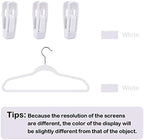 Velvet Hangers Clips, Pants Hangers Velvet Clips(60pc, White) - Image 2