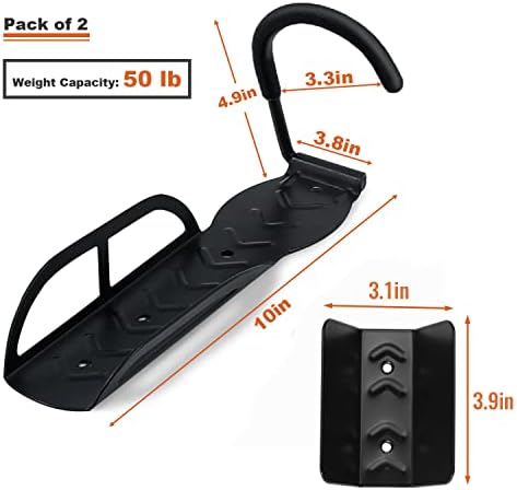 Wallmaster Bike Storage Rack, Wall Mount Bicycles Hanger with Tire Tray - Image 2