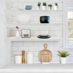 Sorbus Floating Shelves for Wall Storage (35 Inch, 3 Pack, White) - Image 2