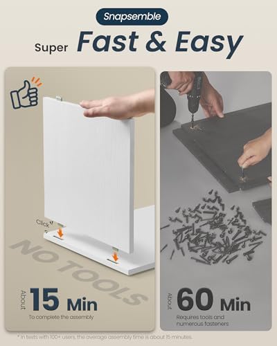 SONGMICS HOME Shoe Storage Bench, Snapsemble Superfast Assembly - Image 4