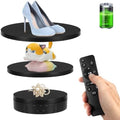 Remote Motorized Rotating Display Stand, Electric Rotating Platform with 5.74/7.08/8.66in Replacement Covers, 3 in 1 Turntable with Rechargeable Battery for Live Streaming Video Shoot Photography by Bosgladek