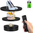 Remote Motorized Rotating Display Stand, Electric Rotating Platform with 5.74/7.08/8.66in Replacement Covers, 3 in 1 Turntable with Rechargeable Battery for Live Streaming Video Shoot Photography by Bosgladek