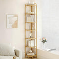 Hzuaneri Corner Shelf Stand, 7-Tier Glass Bookshelf Bookcase, Plant Stand by Hzuaneri