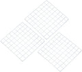 PATIKIL 16"x16" Wire Grid Panel, 3 Pack Wall Grid Decorative Panels Board Photo Pictures Display Decor Hanging Organizer for Home Office, White by PATIKIL