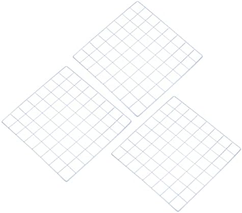 PATIKIL 16"x16" Wire Grid Panel, 3 Pack Wall Grid Decorative Panels Board Photo Pictures Display Decor Hanging Organizer for Home Office, White by PATIKIL