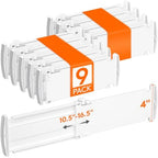 Lifewit 9 Pack 4" High Drawer Dividers, Adjustable Drawer Organizer Clothes by Lifewit