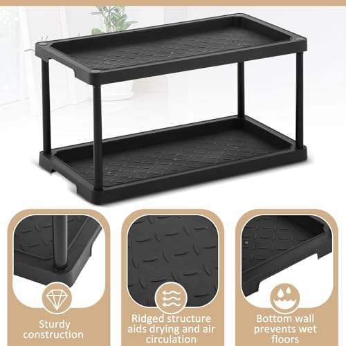 Cinnvoice Boot Tray Rack for Entryway, 28" d X 14.5" w X 14.5" h - Image 3