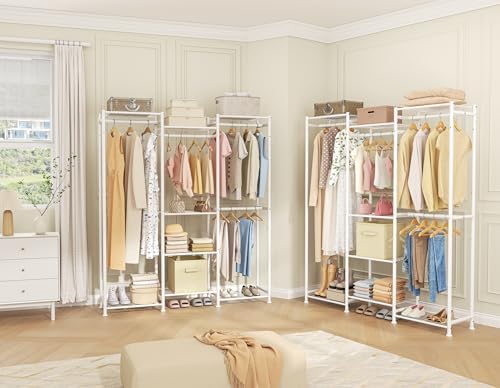 HOMIDEC Wardrobe Closet, 4 Hanging Spaces Portable Clothes Rack - Image 7