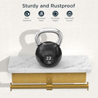 FORIOUS Double Marble Toilet Paper Holder with Phone Shelf, Commercial - Image 3