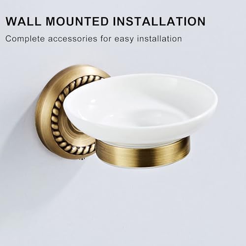 Antique Bronze Soap Holder for Bathroom Soap Dish Wall Mounted - Image 4