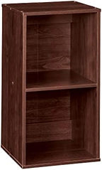 ClosetMaid Cubeicals 2-Cube Storage Shelf Organizer - Stackable or Wall-Mountable, Easy Assembly, Dark Cherry Finish - Image 5