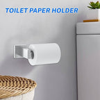 5 Pieces Brushed Nickel Towel Bar Set Bathroom Hardware Accessories Set Include 23.6 Inch Towel Bar Toilet Paper Holder Towel Ring Coat Hooks SUS304 Stainless Steel Wall Mounted Towel Holder Set - Image 4