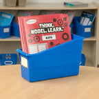 Really Good Stuff Durable Book & Binder Holders - 6 Pack – Blue - Image 4