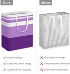 HomeHacks 2 Pack Laundry Baskets, Laundry Hampers Bags (Purple 125Lx2) - Image 3