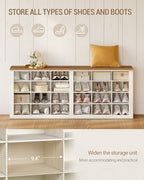 Hzuaneri Shoe Storage Bench, Wooden Entryway Shoe Benches with Cubby - Image 4