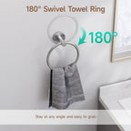 USHOWER 4PCS Brushed Nickel Bathroom Accessories Set, 18-Inch Towel Bar Set - Image 4