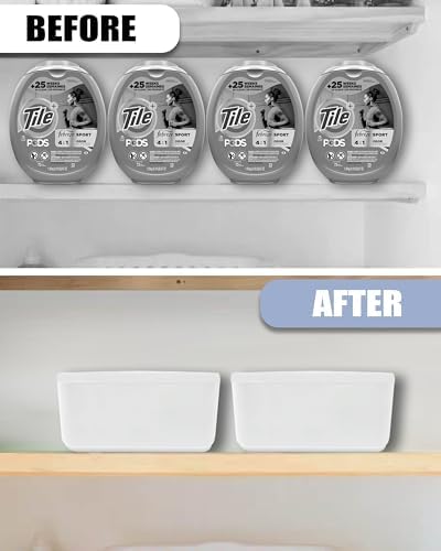 Large Laundry Pods Container with Slide Lid, 2 Pack 15 x 8.7 x 4.5 In - Image 6