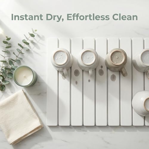 Stone Drying Mat of Kitchen Counter, Water Absorbent Diatomite Bath Mat - Image 2