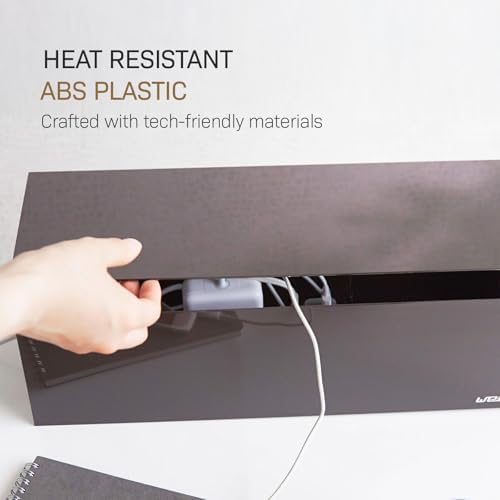 Yamazaki Home Cable Management Box – Cord Organizer Box with Lid, Minimalist Cable Storage for Office, ABS Plastic - Image 6