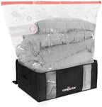 Compactor XXL Vacuum Storage Bag & Semi-Rigid Box, Closet Organizer, 210L by Compactor