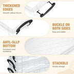 Gueevin 12 Pcs Pencil Box Clear Plastic Pencil Case, Grey - Image 3
