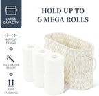Coeusy Toilet Paper Storage Basket, Wicker Basket for Bathroom Organizer - Image 4