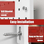 Heavy Duty Peg Board, 4 Pack Metal Pegboard Panels with 50 Hooks - Image 6