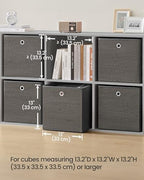 SONGMICS Storage Cubes, Set of 6, 13-Inch Foldable Closet Organizers - Image 7
