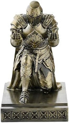 Medieval Templar Vanguard Officer Knight Pen Holder Desk Organizers Bronze - Image 4