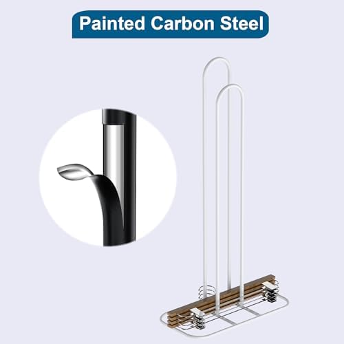 EASTTOWEST Hanger Stacker Organzier,33 inch Height Hanger Stand Clothes Hanger Storage Rack,Hanger Holder for Closet Laundry Room,White - Image 5