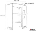 ClosetMaid SuiteSymphony Wood Corner Shelf Unit, 2 Shelves, Adjustable, Stacking, For Storage, Closet, Clothes, Shoes, Décor, Pure White - Image 3