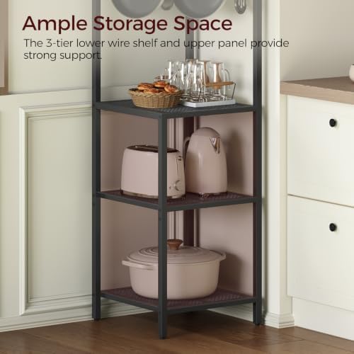 MAHANCRIS 4-Tier Pot Rack, Freestanding Pot and Pan Organizer with Hooks - Image 5