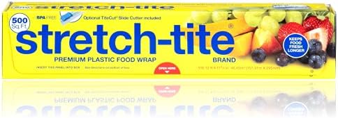 Stretch-Tite Premium Plastic Food Wrap, 500 Sq. Ft., 516.12-Ft. x 11.5/8-Inch (Pack of 12) by Stretch-Tite