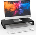 XINYAO Wood Monitor Stand Riser for Desk, 24x12x3 inch, Black by XINYAODirect