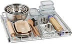HOLDN’ STORAGE Pull Out Cabinet Organizer, Heavy Duty Caddy w/Lifetime Limited Warranty -20”W x 21”D - Requires At Least 21-1/4” Cabinet Opening, Steel Metal Cabinet Drawers Slide Out, Chrome by HOLDN%E2%80%99STORAGE