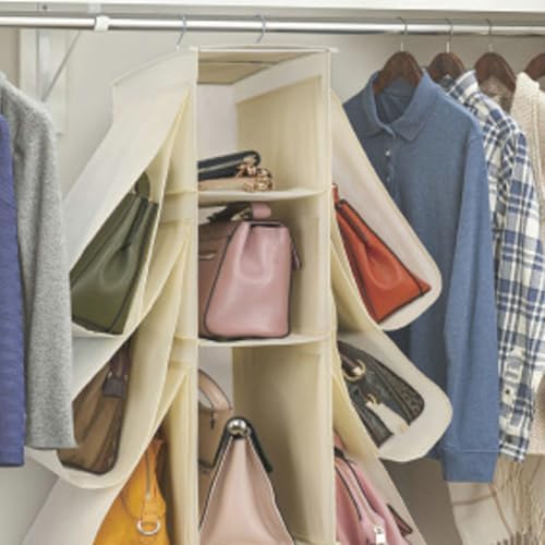 Tofficu Hanging Handbag Organizer for Closet and Back Door, Nonwoven Metal - Image 7